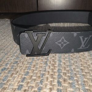 Louis Vuitton Black Leather Belt